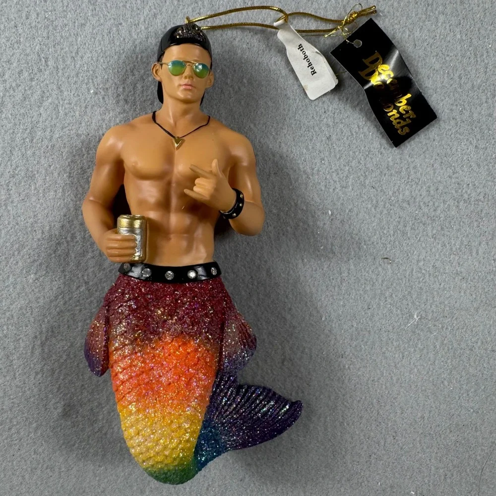 December Diamonds 2016 Rehoboth Merman Retired Ornament 55-55002 Rainbow NIB